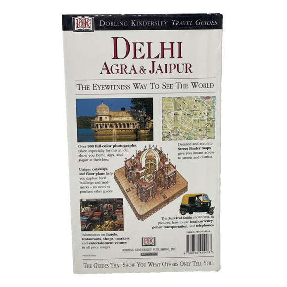 Delhi, Agra and Jaipur: Dorling Kindersley Travel Guides 2000 Paperback 1st Ed. - Picture 2 of 9
